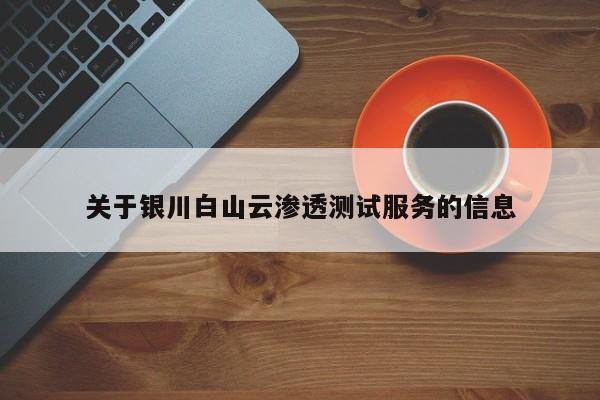关于银川白山云渗透测试服务的信息