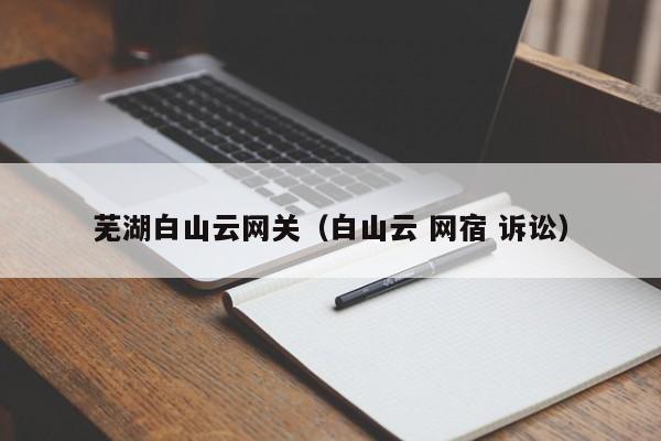 芜湖白山云网关（白山云 网宿 诉讼）