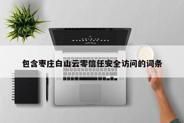 包含枣庄白山云零信任安全访问的词条