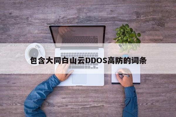 包含大同白山云DDOS高防的词条